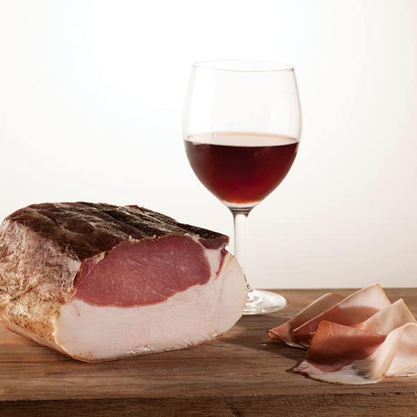 filetto lardato con vino